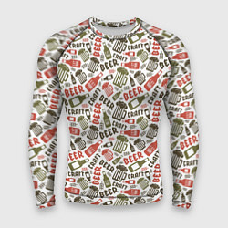 Рашгард мужской Craft Beer, цвет: 3D-принт