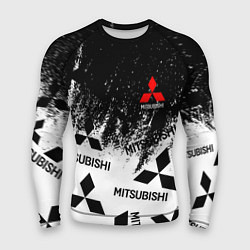 Рашгард мужской Mitsubishi black & white, цвет: 3D-принт