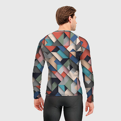 Мужской рашгард Herringbone 3D Вышивка Ёлочка / 3D-принт – фото 4