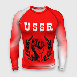 Рашгард мужской USSR - КУЛАК Космос, цвет: 3D-принт