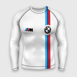 Мужской рашгард БМВ 3 STRIPE BMW WHITE