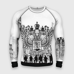 Рашгард мужской Герб Black&White, цвет: 3D-принт