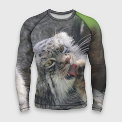 Рашгард мужской Манул Лапка, цвет: 3D-принт