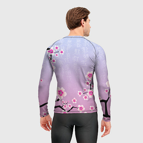 Мужской рашгард ASTRO ЦВЕТЫ САКУРЫ / 3D-принт – фото 4