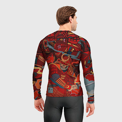 Мужской рашгард Инстинкт Самурая / 3D-принт – фото 4