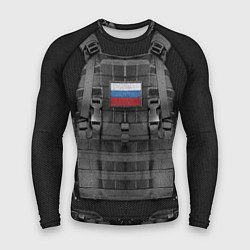 Рашгард мужской Бронежилет армии России, цвет: 3D-принт