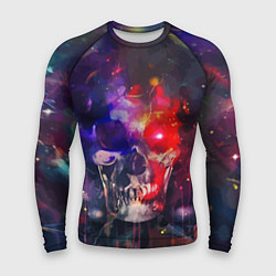 Рашгард мужской Vanguard neon skull Fashion pattern, цвет: 3D-принт