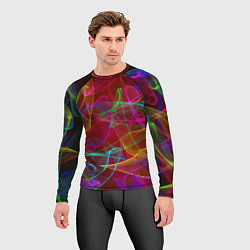 Рашгард мужской Color neon pattern Vanguard, цвет: 3D-принт — фото 2