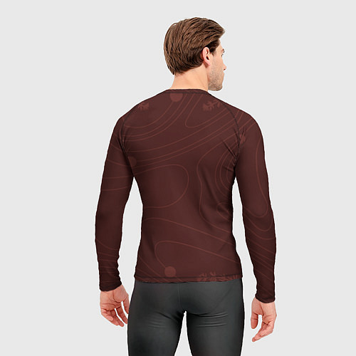 Мужской рашгард Золотая рыбка на фоне волн / 3D-принт – фото 4