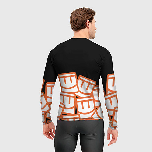 Мужской рашгард Куча смайликов из REC ROOM / 3D-принт – фото 4