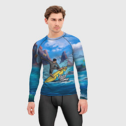 Рашгард мужской Серфинг Surf, цвет: 3D-принт — фото 2