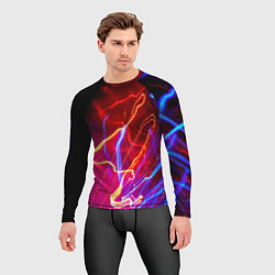 Рашгард мужской Neon vanguard pattern Lighting, цвет: 3D-принт — фото 2