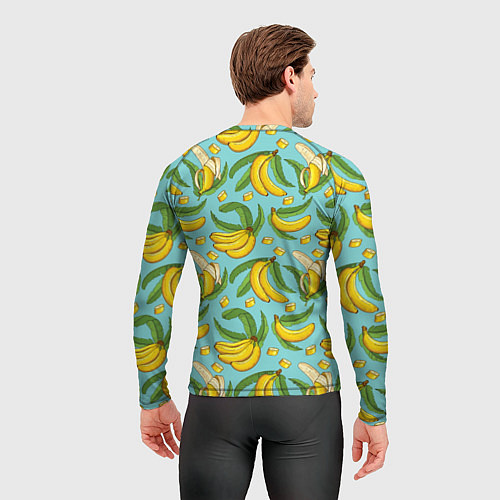 Мужской рашгард Banana pattern Summer Fashion 2022 / 3D-принт – фото 4