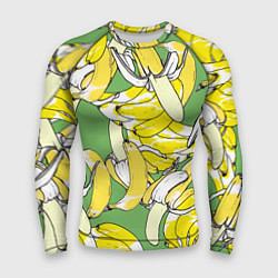 Рашгард мужской Banana pattern Summer Food, цвет: 3D-принт
