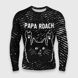 Рашгард мужской Papa Roach Rock Cat, цвет: 3D-принт