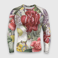 Рашгард мужской Цветы Красочный Садовый Букет, цвет: 3D-принт