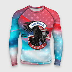 Рашгард мужской Американский орел USA, цвет: 3D-принт
