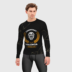 Рашгард мужской Лого Valencia и надпись Legendary Football Club на, цвет: 3D-принт — фото 2