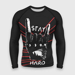 Рашгард мужской Stay hard, цвет: 3D-принт