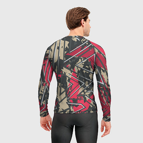 Мужской рашгард Камуфляжный паттерн / 3D-принт – фото 4