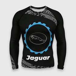 Рашгард мужской Jaguar в стиле Top Gear со следами шин на фоне, цвет: 3D-принт