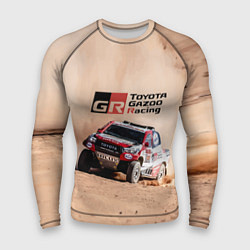 Рашгард мужской Toyota Gazoo Racing Desert Rally, цвет: 3D-принт