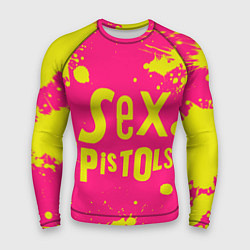 Рашгард мужской Sex Pistols Yellow Logo, цвет: 3D-принт