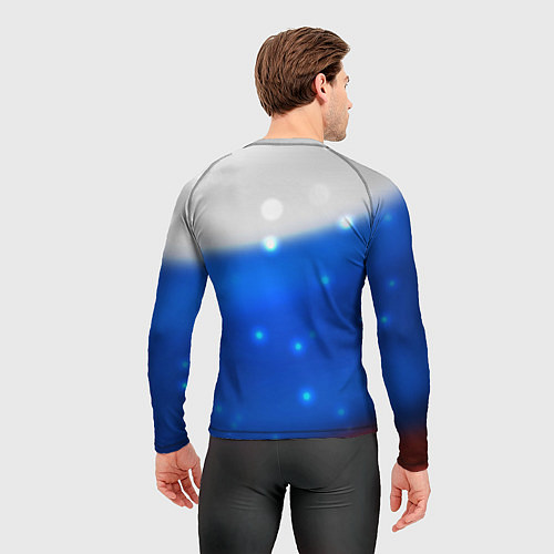 Мужской рашгард Герб России Blue / 3D-принт – фото 4
