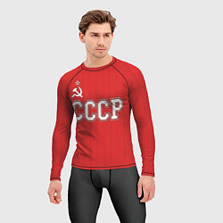 Рашгард мужской Союз Советских Социалистических Республик, цвет: 3D-принт — фото 2