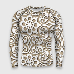 Мужской рашгард Цветочный кружевной орнамент