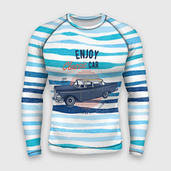 Мужской рашгард Enjoy blue classic car