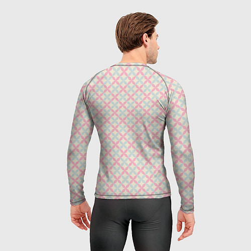 Мужской рашгард Бодрое утро - свинка пьет кофе / 3D-принт – фото 4