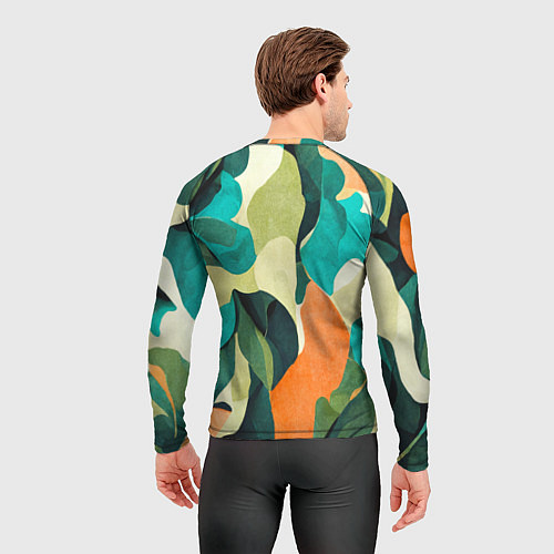 Мужской рашгард Multicoloured camouflage / 3D-принт – фото 4