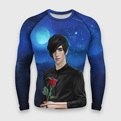 Мужской рашгард Виктор с розой