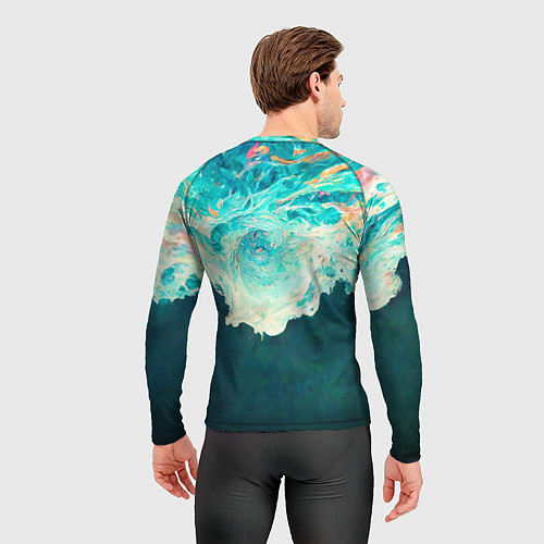 Мужской рашгард Поток воды / 3D-принт – фото 4