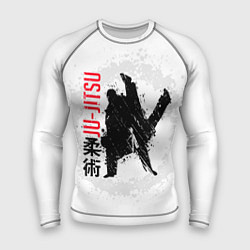 Рашгард мужской Jiu jitsu splashes logo, цвет: 3D-принт
