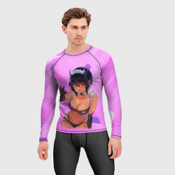 Рашгард мужской Моя новая горничная очень подозрительна - Аниме, цвет: 3D-принт — фото 2