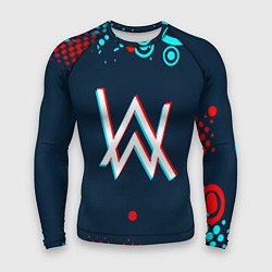 Рашгард мужской Alan walker - неон, цвет: 3D-принт