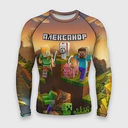 Рашгард мужской Александр Minecraft, цвет: 3D-принт