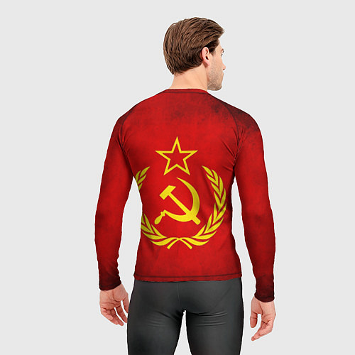 Мужской рашгард СССР - старый флаг / 3D-принт – фото 4