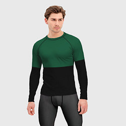Рашгард мужской Серьёзный Зелёный, цвет: 3D-принт — фото 2