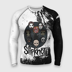 Рашгард мужской Slipknot black and white, цвет: 3D-принт