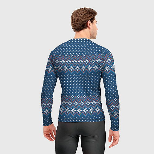Мужской рашгард Вязанный стиль - классика / 3D-принт – фото 4