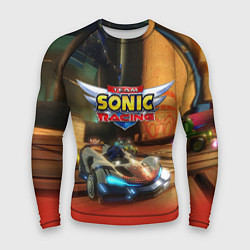 Рашгард мужской Team Sonic racing - hedgehog - video game, цвет: 3D-принт