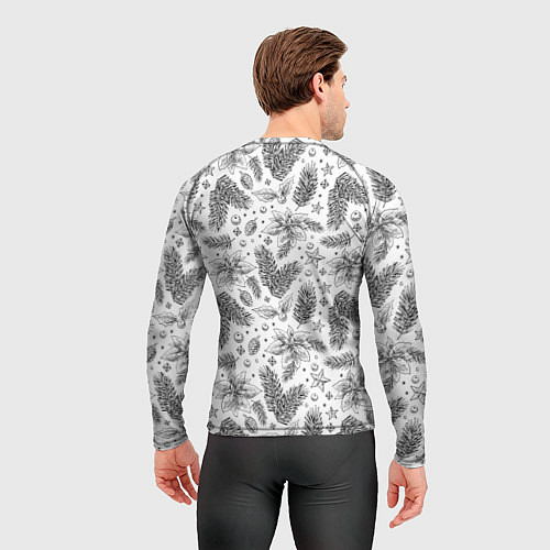Мужской рашгард What-котик: новогодний / 3D-принт – фото 4