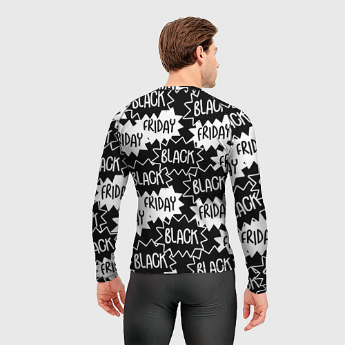 Мужской рашгард Black friday / 3D-принт – фото 4