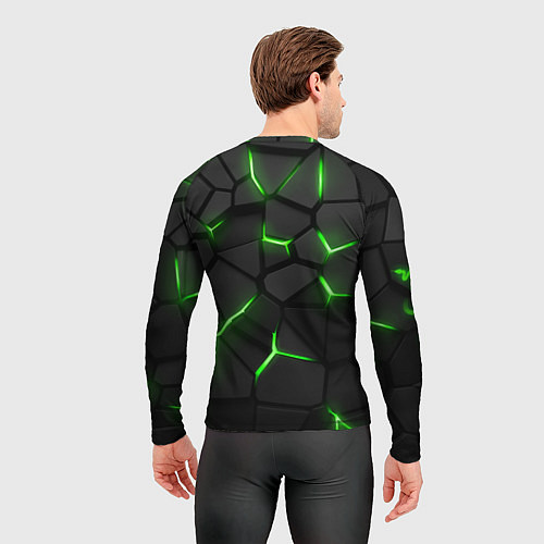 Мужской рашгард Razer green neon / 3D-принт – фото 4