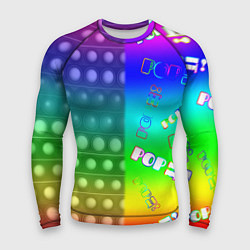 Рашгард мужской Pop it радуга, цвет: 3D-принт