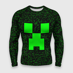 Рашгард мужской Minecraft green squares, цвет: 3D-принт