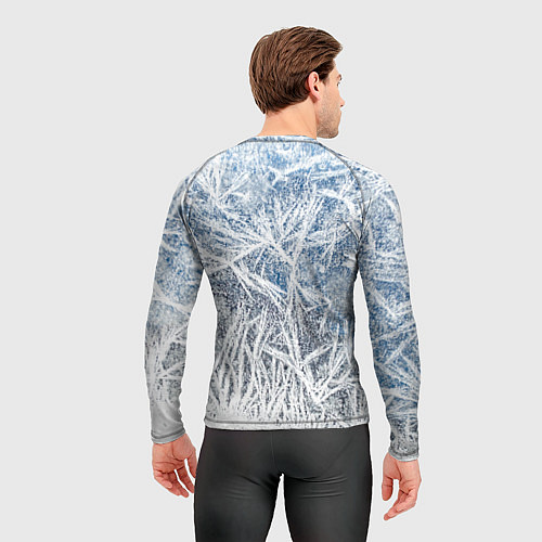 Мужской рашгард Абстрактный ледяной паттерн / 3D-принт – фото 4